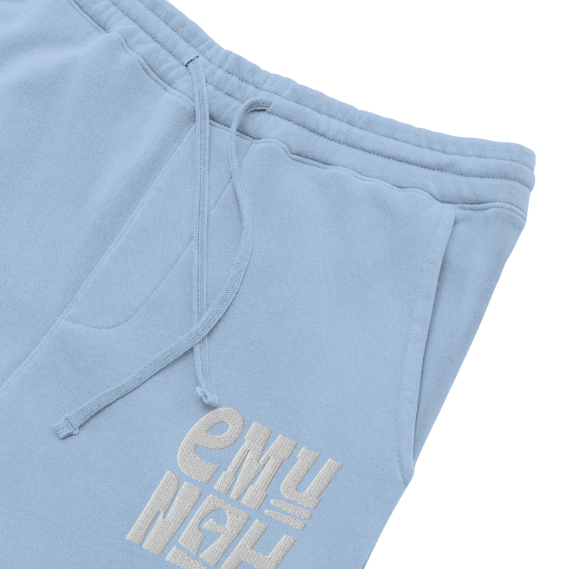 Emunah Sweatpants (White Embroidery)
